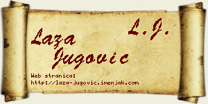 Laza Jugović vizit kartica